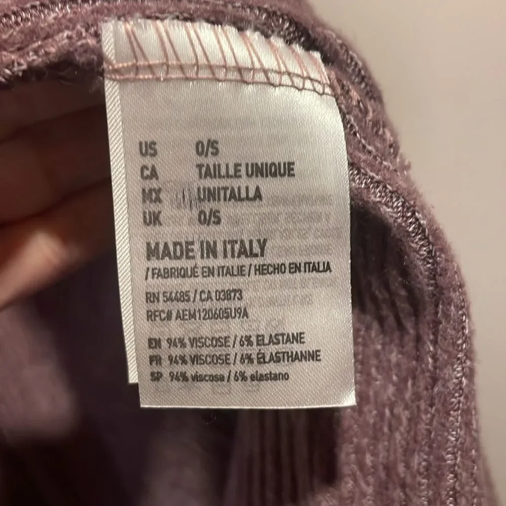 American Eagle- Don’t Ask Why Line- Made in Italy Purple True Wrap Dress- O/S - Picture 6 of 7